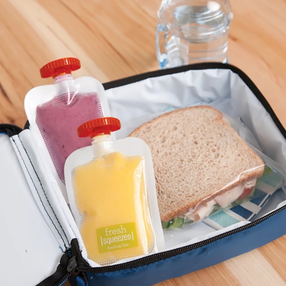 INFANTINO REUSABLE FOOD POUCHES WITH LIDS NWT
